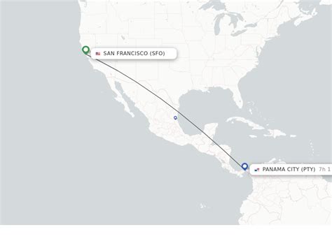 Direct (non-stop) flights from San Francisco to Panama City - schedules ...