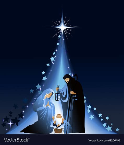 Christmas nativity scene Royalty Free Vector Image