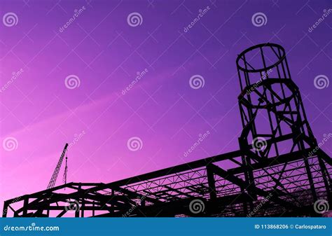 Steel Beam Building Under Construction Stock Photo - Image of built, companies: 113868206