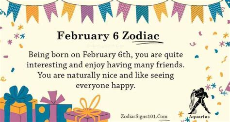 February 6 Zodiac Is Aquarius, Birthdays And Horoscope - ZodiacSigns101