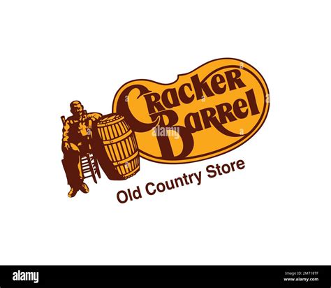 Cracker Barrel, Rotated Logo, White Background Stock Photo - Alamy