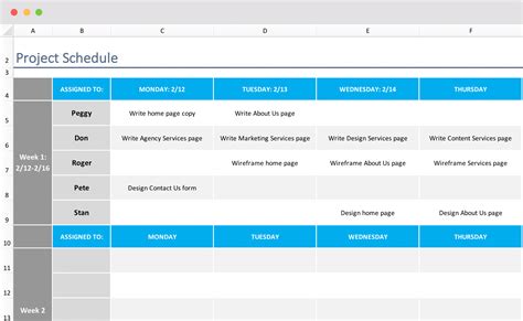 Free Project Schedule Template For Excel | TeamGantt