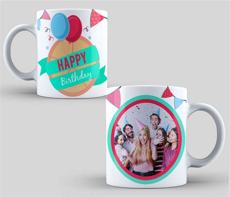 DESIGN FOR SUBLIMATION OF MUGS HAPPY BIRTHDAY | Mugs, Happy birthday design, Birthday