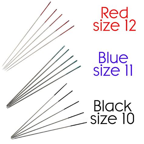 Coloureye Beading Needles 3 Sizes 15pcs