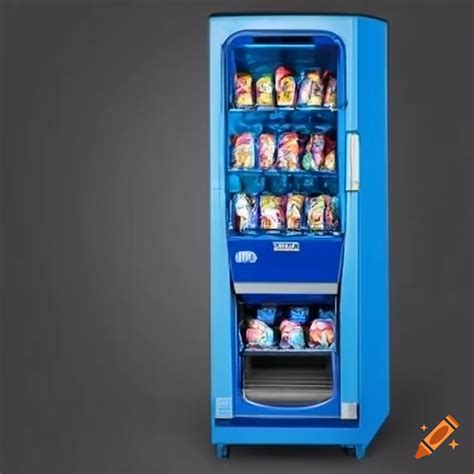 Blue vending machine on Craiyon