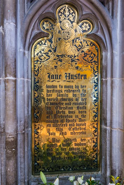 Brass Plaque close to Jane Austen's grave, Winchester Cath… | Flickr