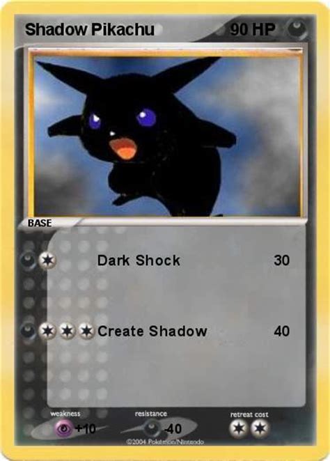 Pokémon Shadow Pikachu 1 1 - Dark Shock - My Pokemon Card