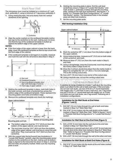 Whirlpool WMH31017AS Microwave Oven Installation Instructions