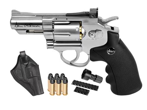 Dan Wesson 2.5" CO2 Pellet Revolver Kit, Silver. Air guns