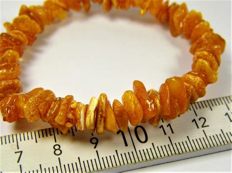 Natural genuine Baltic Amber stone bracelet honey color authentic women ...