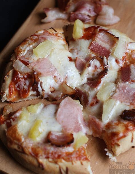 Hawaiian Pizza - The Peach Kitchen