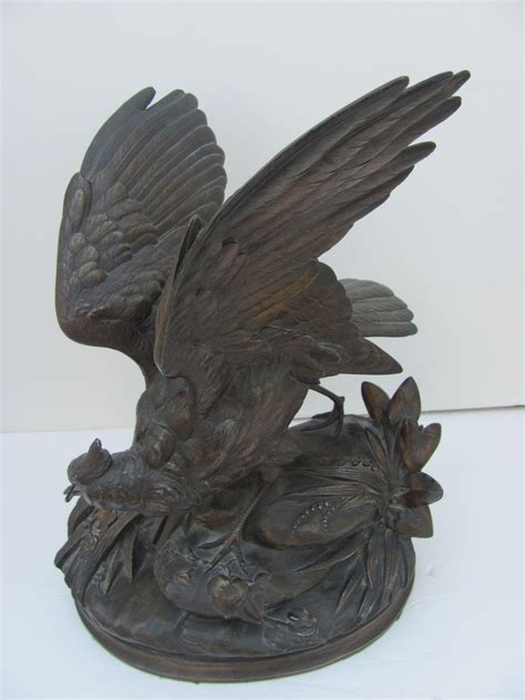 Victorian Bronze Looking Bird Statue Signed A.Arson from corkysantiques ...