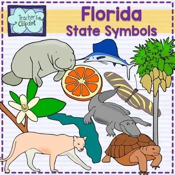 Florida State Symbols Clip Art by Teach Simple