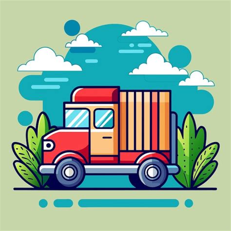 Premium Vector | Truck vector illustration