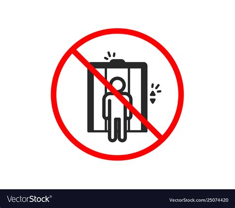 Lift icon elevator sign Royalty Free Vector Image