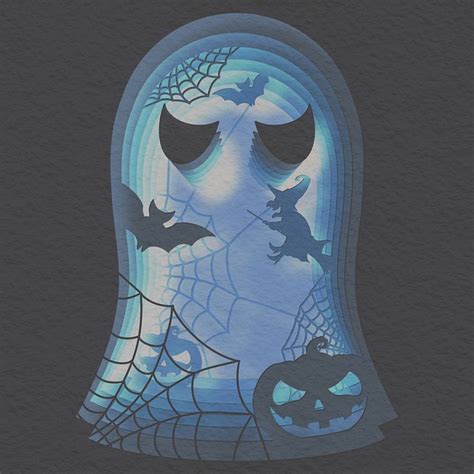 Download Halloween, Ghost, Papercut. Royalty-Free Stock Illustration Image - Pixabay