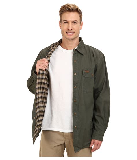 Lyst - Carhartt Weathered Canvas Shirt Jacket in Blue for Men