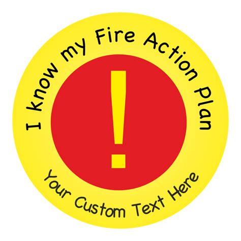 Fire Safety Stickers Set 1