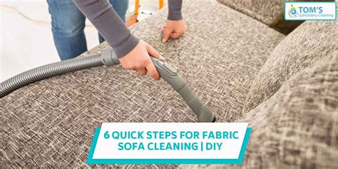 6 Quick Steps For Fabric Sofa Cleaning | Do It Yourself | Clean sofa, Cleaning fabric, Clean ...