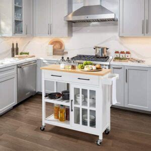 10 Best Island Carts For A Small Kitchen Under $200