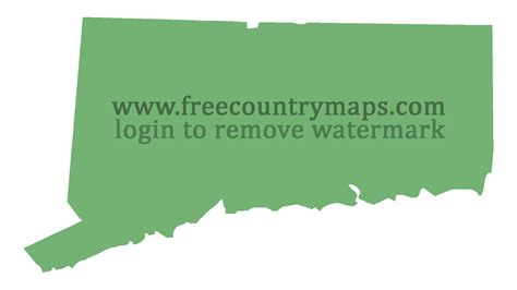 Outline and Blank Maps of Connecticut USA : Vector and Gif Map for YouTube :: United States