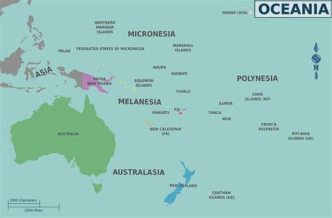 Oceania: países, mapa, população, clima e muito mais - Toda Matéria