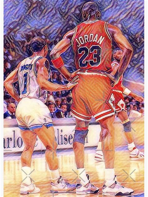 "Muggsy Bogues and Michael Jordan 90s Basketball Legends" Poster by INDIJANAC | Redbubble