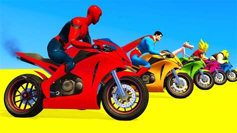 GTA 5 Crazy Spiderman Cars Cycles Racing vs Street Vehicles - Gameplay ...