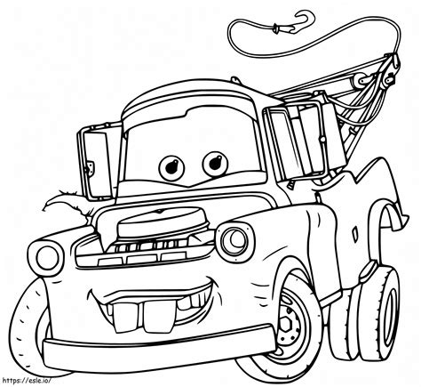 Sir Tow Mater From Disney Cars coloring page