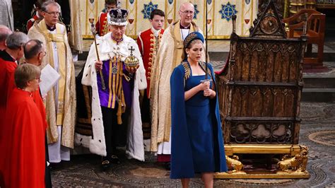 Who is Penny Mordaunt, the lady in blue at the coronation?