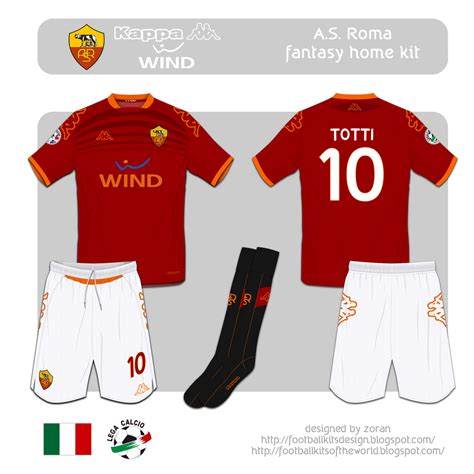 football kits design: A.S. Roma fantasy kits