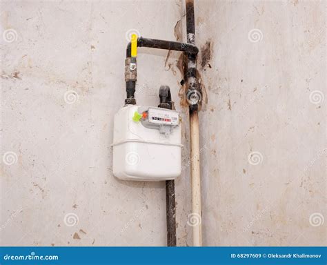 Installation of Domestic Gas Meter Stock Image - Image of domestic ...