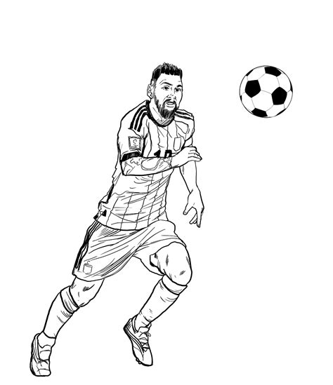 Lionel Messi Coloring Page Lionel Messi Para Dibujar - vrogue.co