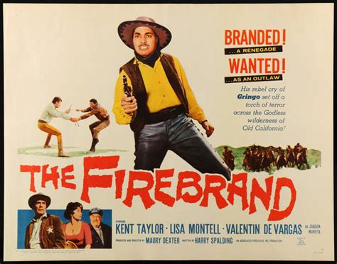 The Firebrand (1962) Original Half Sheet Movie Poster - Original Film Art - Vintage Movie Posters