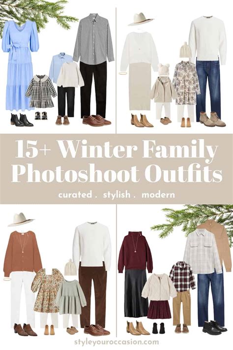 15+ Winter Family Photoshoot Outfits | polished and precious!