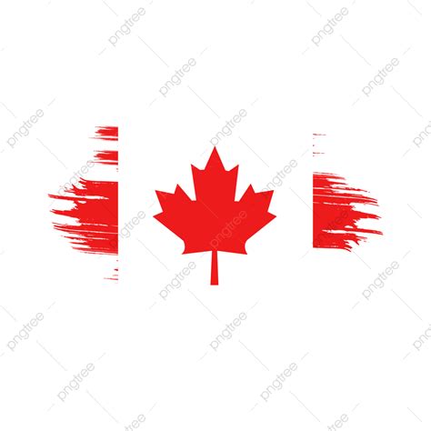 Canada Flag With Brush Paint Textured Isolated On Png - vrogue.co