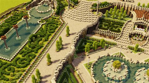 Villa and Gardens Minecraft Project | Minecraft houses, Minecraft garden, Garden minecraft