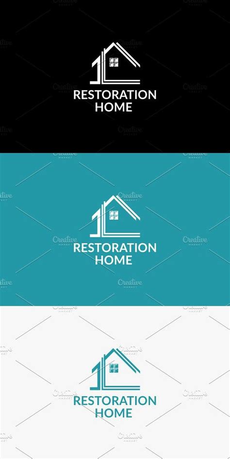 Restoration Home | Logo Template | Home logo, Logo templates, ? logo