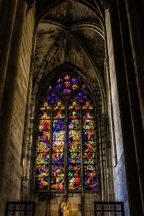 Stained Glass Window in the St.-Denis Basilica Photograph by Bj Clayden ...