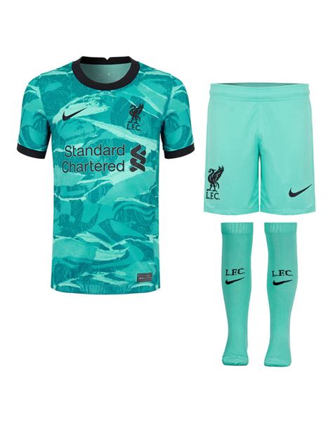 Nike Kids Liverpool 20/21 Away Kit - Green | Life Style Sports IE