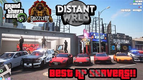 Top 5 Best FREE Fivem GTA Roleplay Servers(2021) Non Whitelist Fivem Servers Grizzley World ...