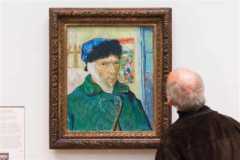 Self-portrait With Bandaged Ear By Van Gogh