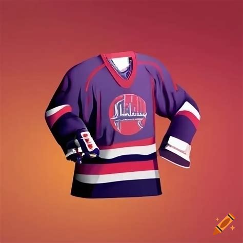 Vintage rooftop hockey jersey with rink logo