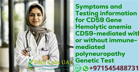 Symptoms and Testing information for CD59 Gene Hemolytic anemia CD59 ...