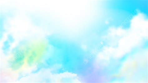 Blue Sky Clouds PNG Picture, Blue Sky Beautiful White Clouds Rainbow ...