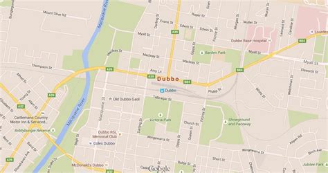 Map of Dubbo - World Easy Guides