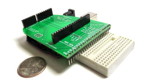 BreadShield - Bridging Arduino to breadboard with no jumper wires - Electronics-Lab