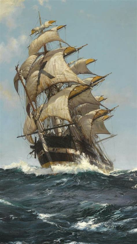 Pin by Aysenur on seç al wallpaper | Sailing ships, Ship paintings, Old ...