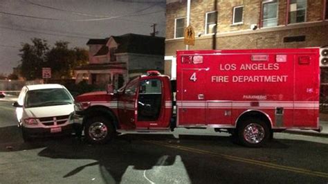 Hallucinating man steals ambulance, crashes near downtown Los Angeles ...