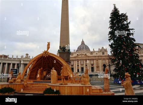 Vatican City, Holy See - Christmas Nativity scene in the Vatican at ...